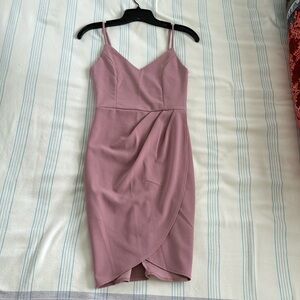 Lulu’s, Forever Your Girl Mauve Pink Bodycon Dress